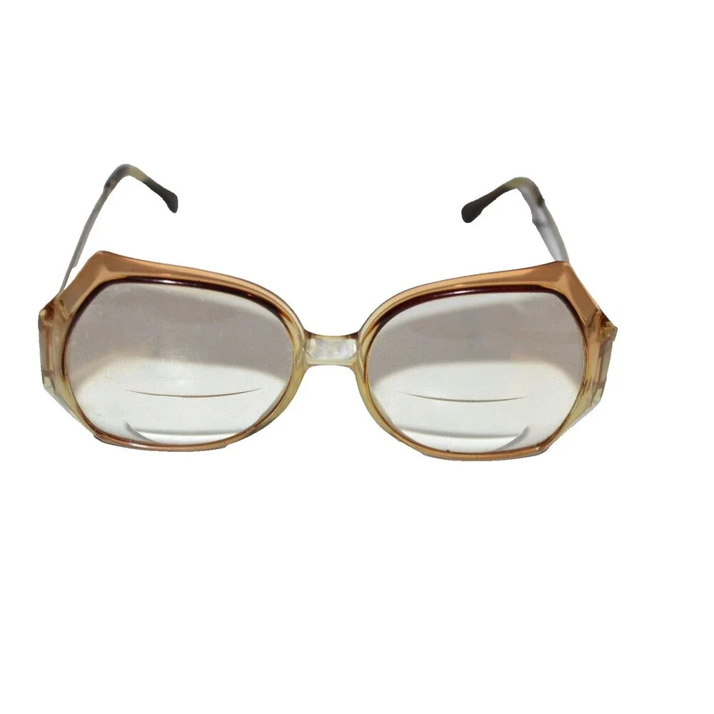 Vtg 80s Tura Oversized Drop Arm Eyeglasses Glasses Frames Womens BIG MOD 378